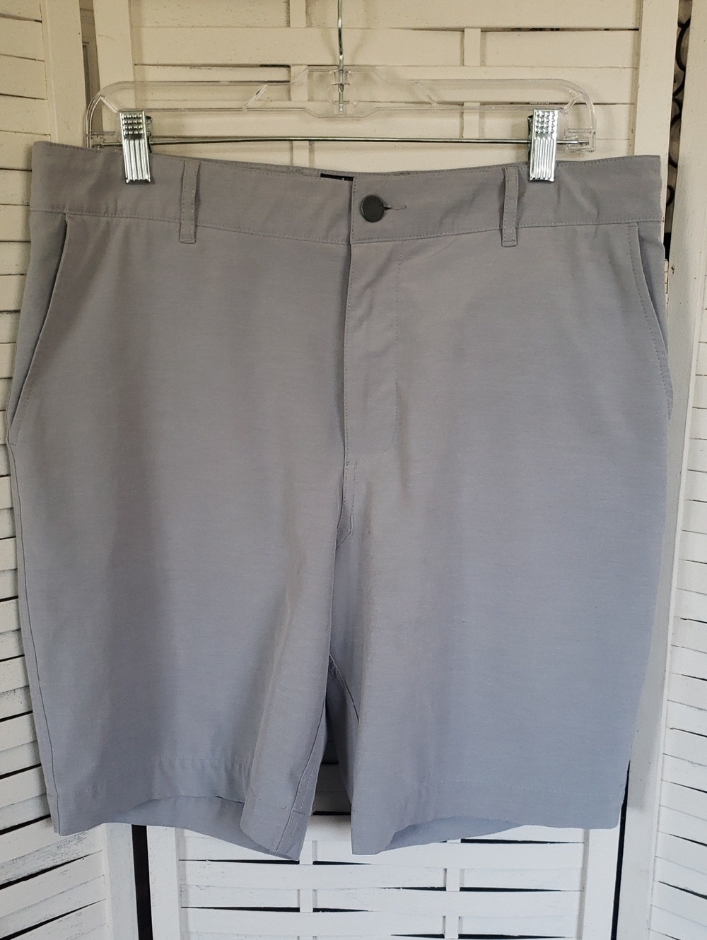 Faherty Men's Light Gray Casual Shorts Size 34
